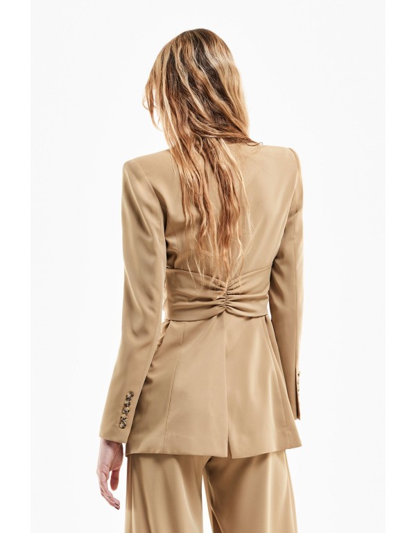 Single breasted blazer beige