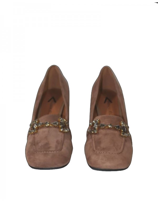 Suede leather moccasin