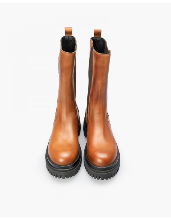 Beatles in camel leather