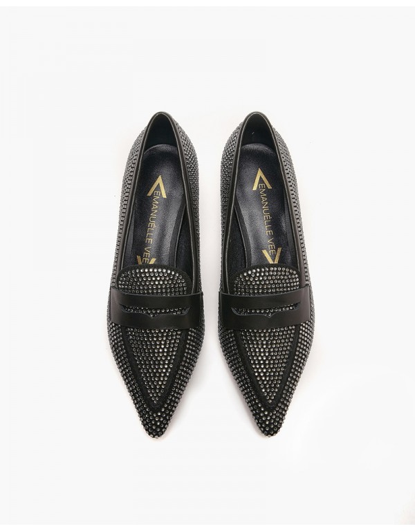 Moccasin with strass