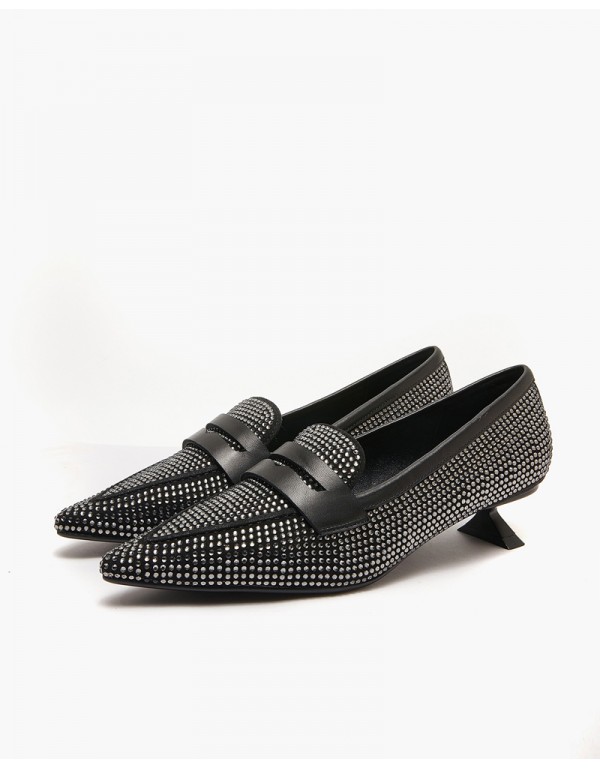 Moccasin with strass
