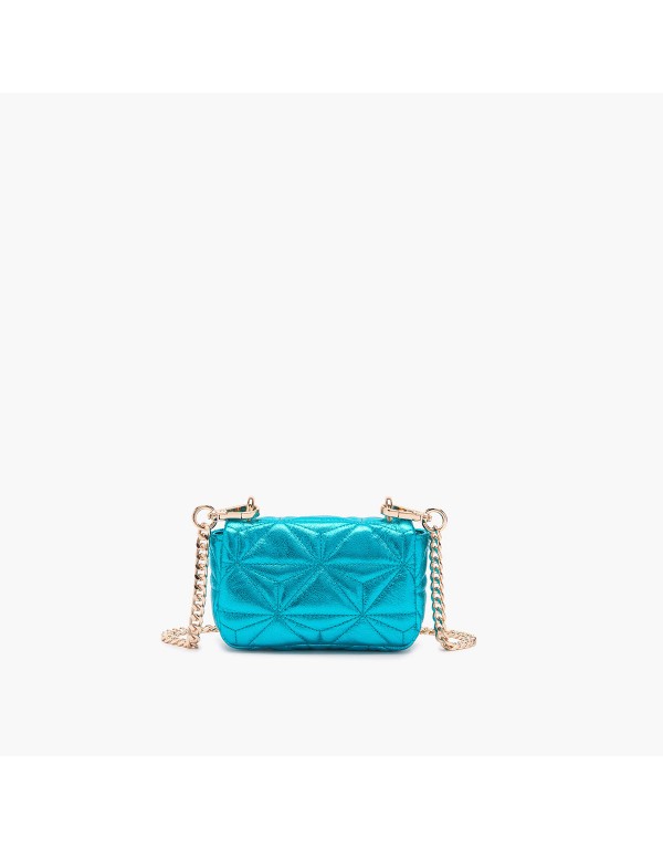 Mini shoulder bag “shiny” Μπλε