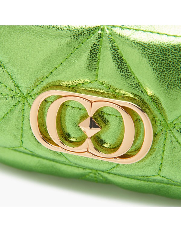 Mini shoulder bag “shiny” Πράσινη