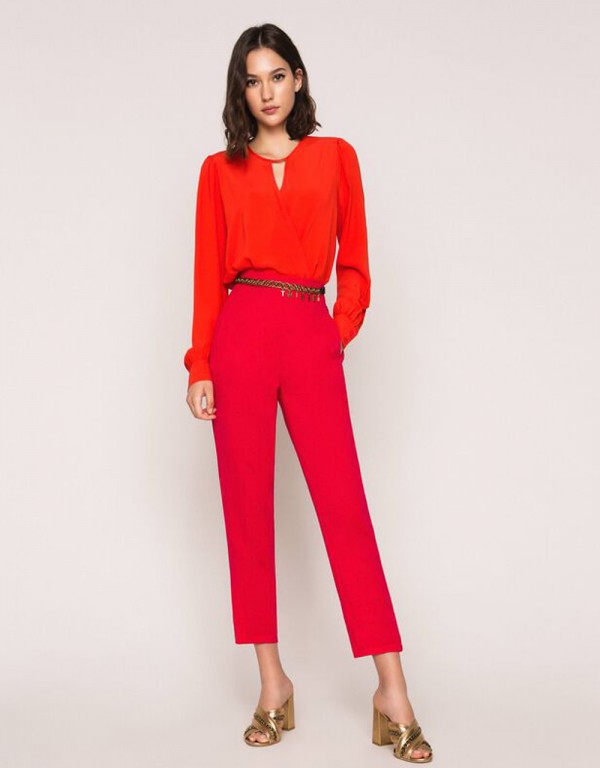 Pants in a comfortable straight line